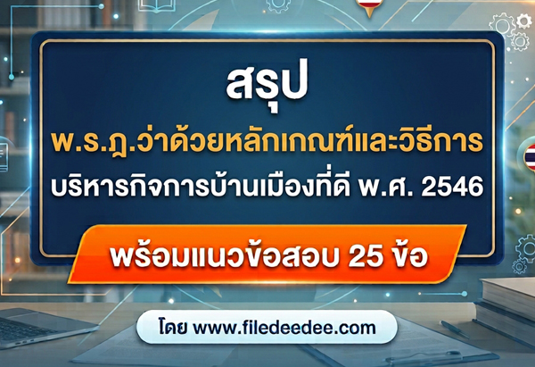 พ.ร.ฎ.ว่าด้วยหลักเกณฑ์และวิธีการบริหารกิจการบ้านเมืองที่ดี พ.ศ. 2546